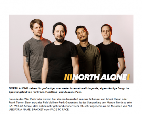 North Alone – Infosheet (Deutsch)